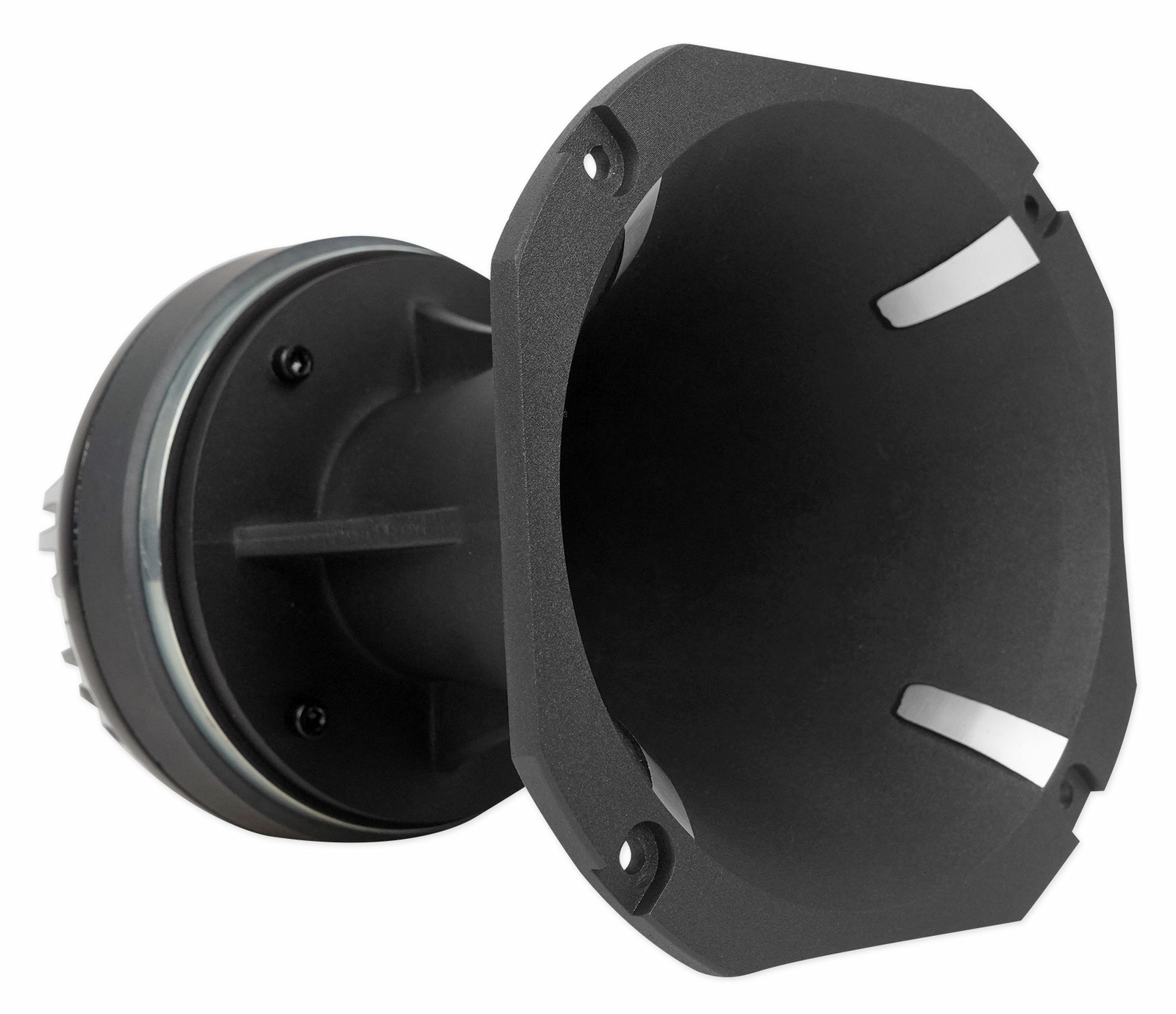 2 Rockville HT120 2 автомобильных Профессиональных алюминиевых рупорных титановых твитера мощностью 360 Вт 2 Звуковые катушки