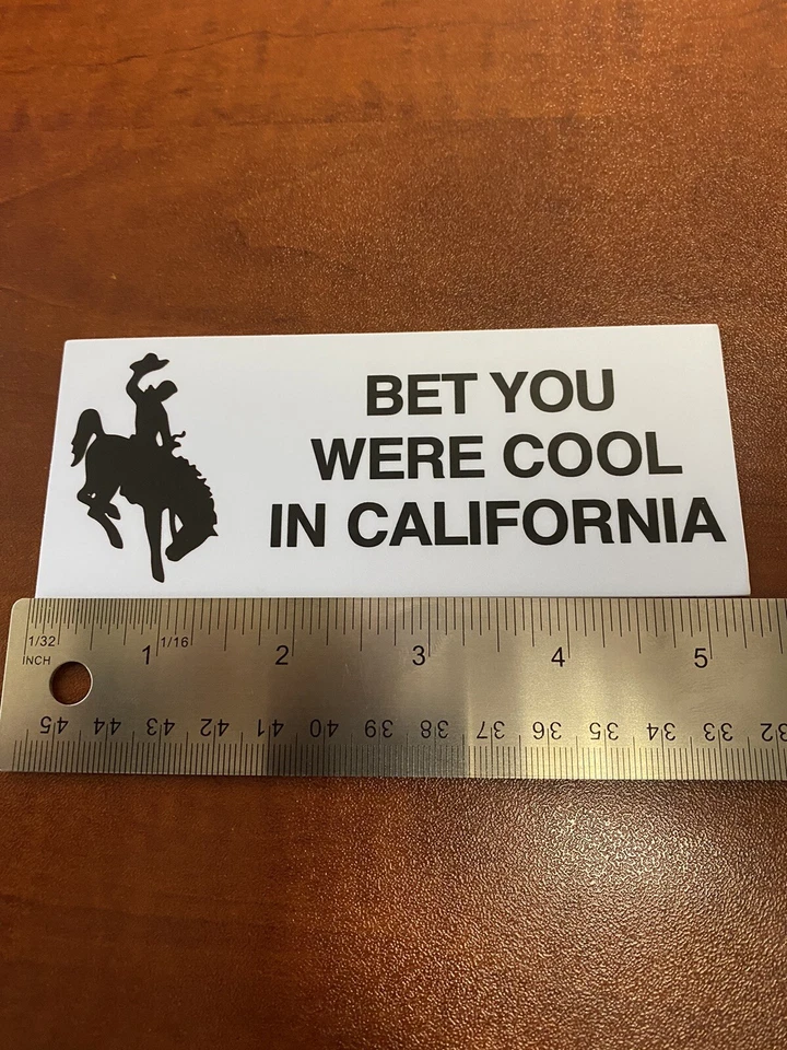 Wyoming Sticker Wyoming / California Wyoming Cool Sticker — 第 2/3 张图片