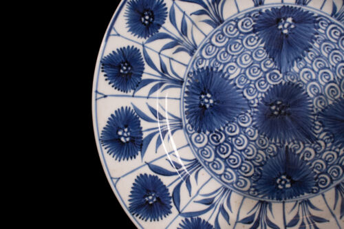 Ein Antiker Blau - Weißer „Aster“ Teller. Porzellan. China. Kangxi (1662-1722) - Bild 5 von 11