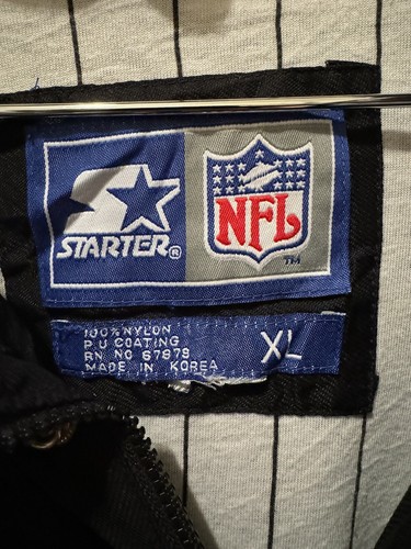 Oakland Raiders Pro Line NFL Starter Puffer Windbreaker Men’s XL 1990s - Picture 11 of 14