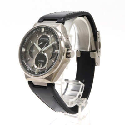 CITIZEN ATTESA Eco-Drive BU0060-09H Silver Black Solar Men's Watch