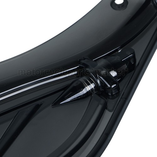 Smoke Adjustable Side Wing Air Deflectors Fairing For Harley Touring FLHT 96-13 - Bild 10 von 21