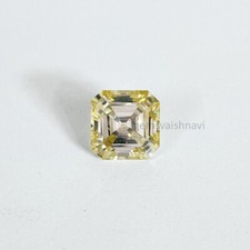 Diamant Lab Crée Champagne Loose 8-9 Ct Taille Asscher VVS1 Certifié ! Bijoux