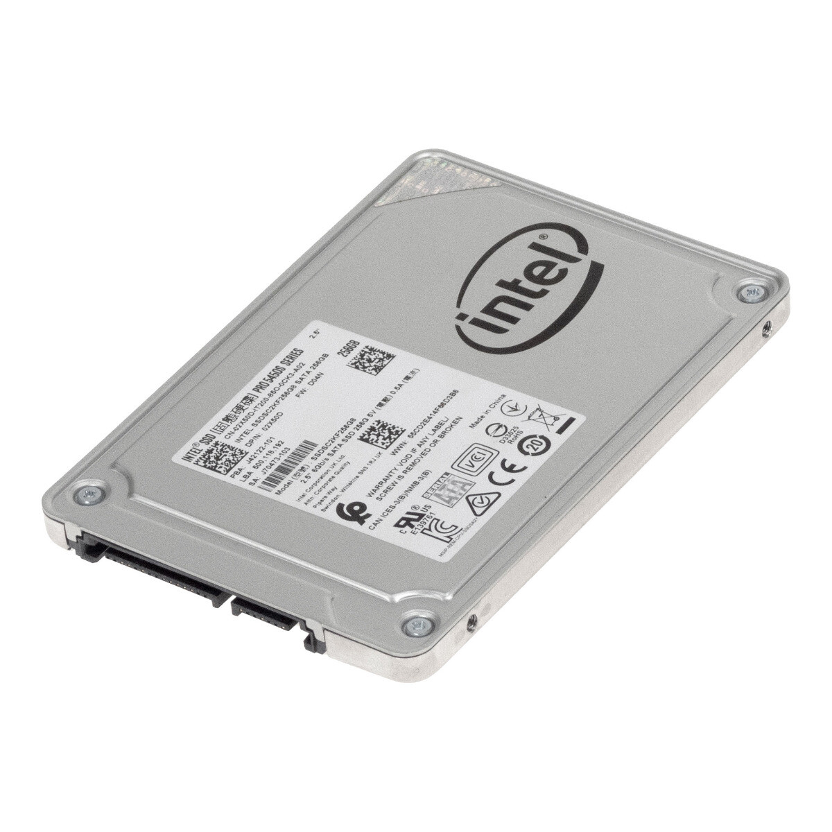 Hard Drive Intel SSD Pro 5450s SSDSC2KF256G8 02X50D 256GB TLC SATA