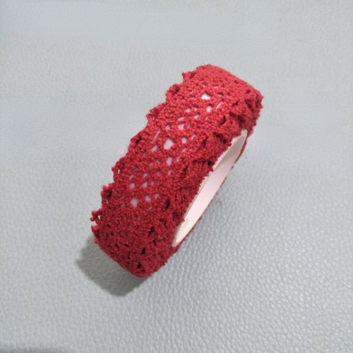 2 Rolls Fabric Lace Tape Self Adhesive Sticker Ribbon Cotton Trim Craft DIY - Picture 14 of 28