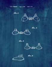 Star Wars Twin-Pod Cloud Car Patent Print Midnight