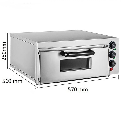 Commercial Pizza Oven Single Deck Countertop- Stone Base - Electric - Picture 4 of 4