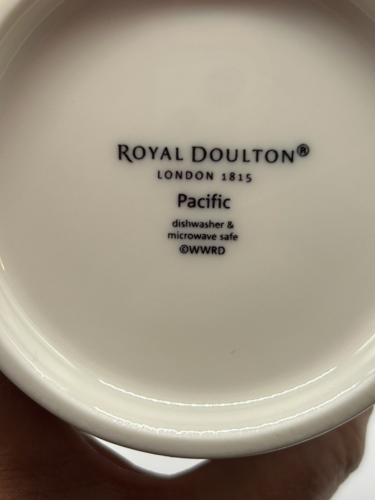 Royal Doulton PACIFIC Blue & White Mixed Patterns Coffee Tea Mugs (Set of 4)