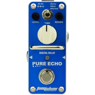 Tomsline Engineering AR-APE-3  Pure Echo  Delay Guitar Effects Pedal, Blue