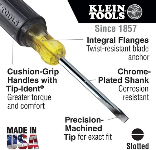 Precision 4-Piece Screwdriver Set with Ergonomic Handles and Tip-Ident Marking - Picture 4 of 12