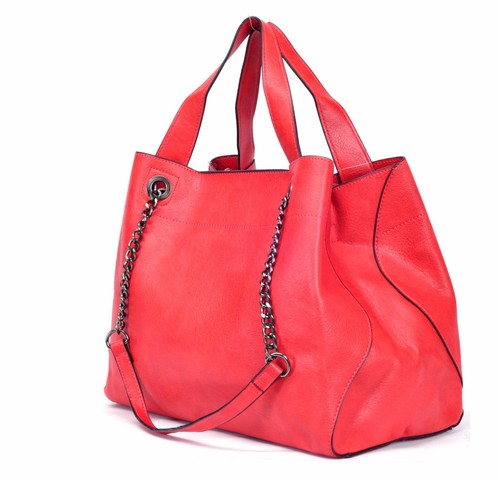 BORSA DONNA ELEGANTE CAPIENTE SACCO HOBO CATENA SPALLA MANO TRACOLLA PELLE - Foto 3 di 34