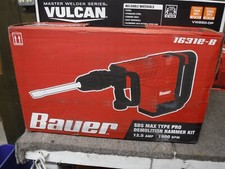 *NEW* BAUER 12.5 Amp 23 lb. SDS-MAX Type Demolition Hammer, 1631E-B, 63437