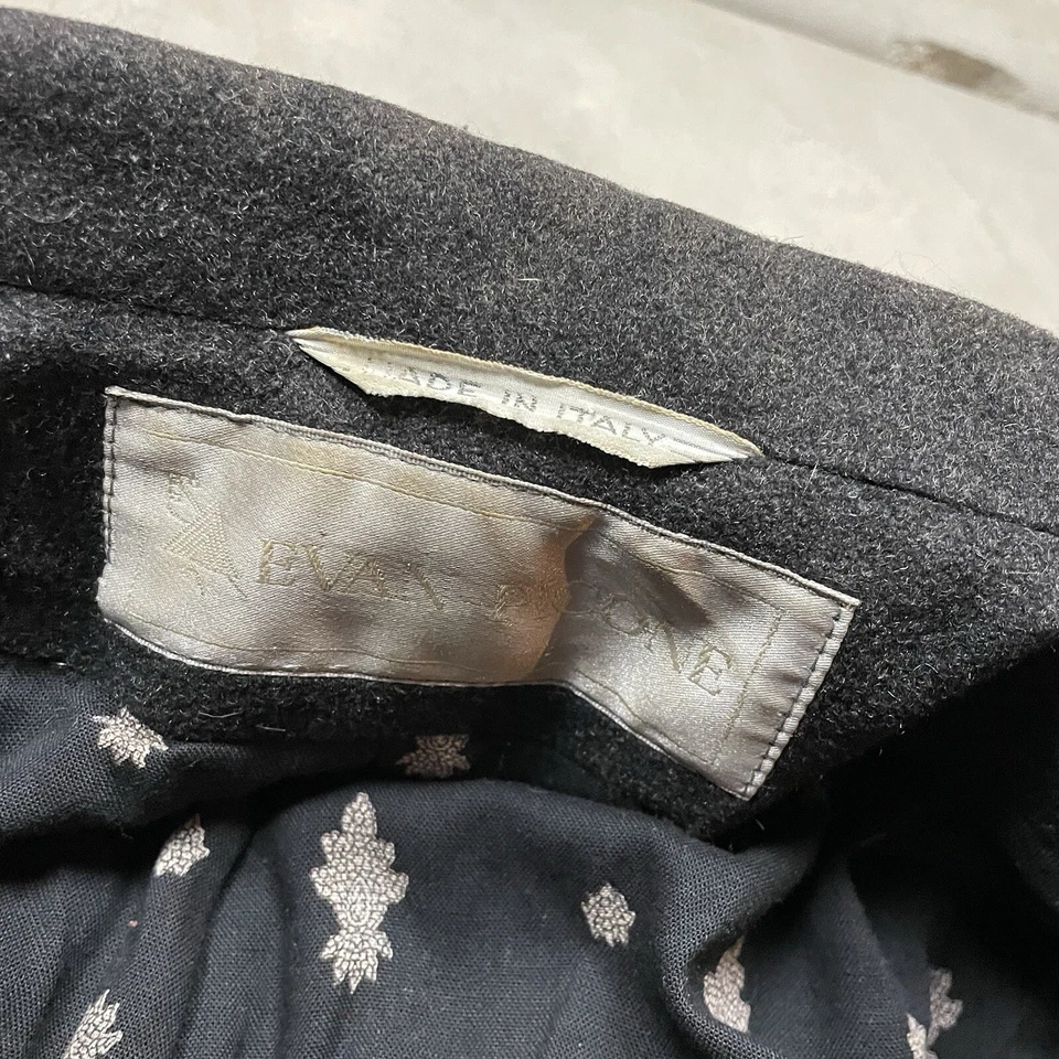 Abrigo de lana vintage Evan Picone gabardina doble pecho XL para mujer Foto 3 de 4