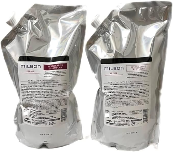 シャンプー MILBONRESTORATIVE SHAMPOO & TREATMENT Refill Set Milbon RESTORATIVE REPAIR Shampoo & Treatment 1000ml | eBay
