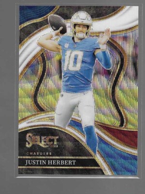 JUSTIN HERBERT 2023 PANINI SELECT TRI-COLOR PRIZM CARD #248  /149