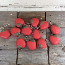 AGD Patriotic Decor - Farm House Prim Americana Apple Ornaments 12pc Set