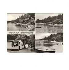 Postcard Boek/Neustrelitz district/camping on the M�ritz
