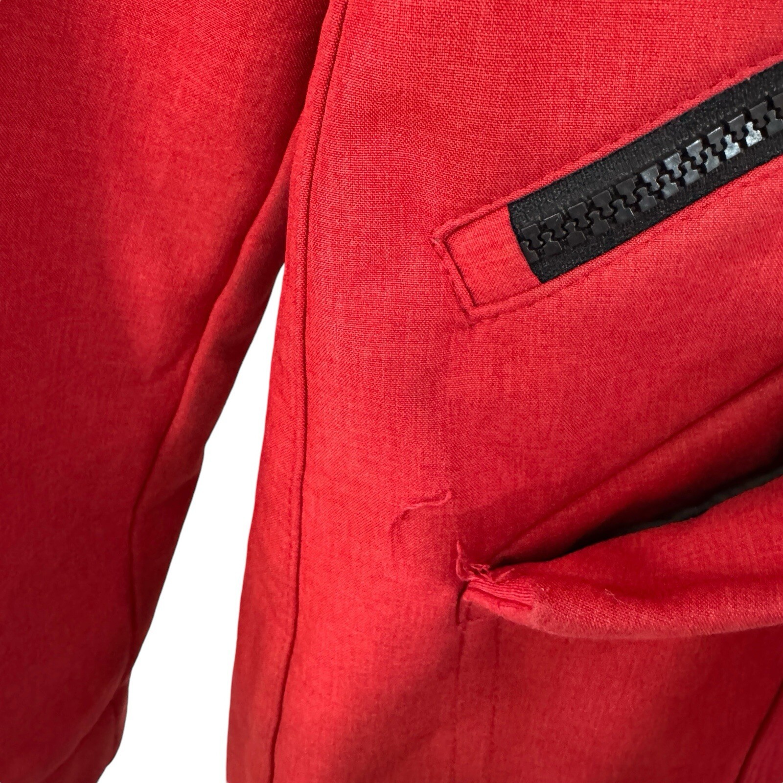 Pendleton Medium Zip Parka Jacket Red Fleece Line… - image 8