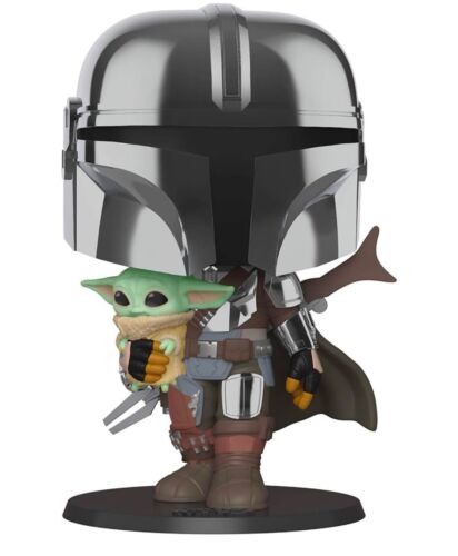 Funko Pop Star Wars - The Mandalorian Chrome Jumbo 10” - Como nuevo en caja - Imagen 2 de 2