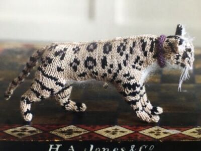 Eigen bedruckte Strickanleitung - Bengalkatze oder Leopard - 0334