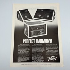 Peavey Portable Monitor Package 1980 Print Ad 8x11 EQ-27 CS-400 perfect harmony