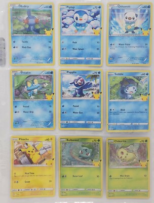 2021 McDonald's Pokemon 25th Anniversary Card Complete 50 Card Master Set  Mint | eBay