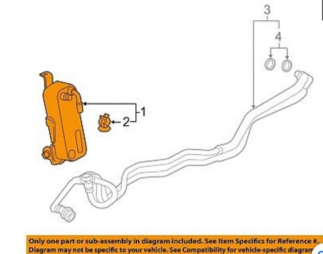 BMW F30 328I F32 F36 428I AUTOMATIC TRANSMISSION OIL COOLER RADIATOR