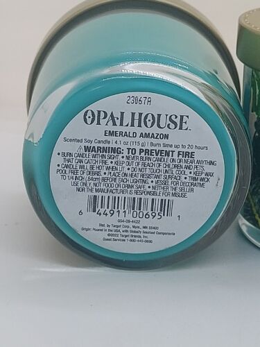 DUFTKERZE SOJA VON OPAL HOUSE "EMERALD AMAZON" 4,1 Oz, 2er Set - Bild 4 von 4