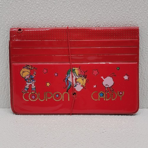 Vintage Red Coupon Caddy Rainbow Brite Stickers