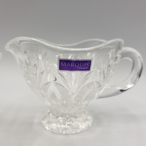 Waterford Marquis Lead Crystal Canterbury Creamer and Sugar #40003060 NIB - Picture 4 of 11