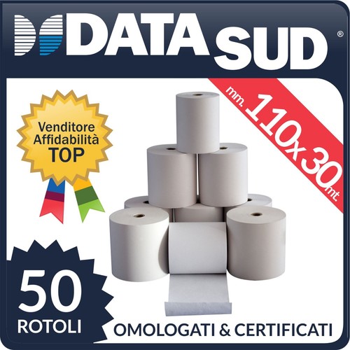 50 Rollos Térmicos MM 110x30 MT Papel Alta Calidad ' - Cajas Registradoras Caja - 第 1/1 張圖片
