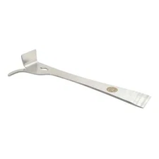 10" Longe Stainless Steel Metal Hive Tool Double Ended w/ Hook - GLHT-2ENDHOOK
