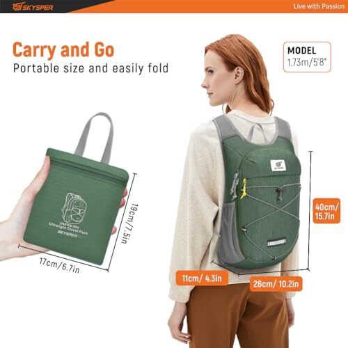 Foldable Hiking Backpack - 10L Small Lightweight Daypack Breathable Travel Ba... | eBay Foldable Hiking Backpack - 10L Small Lightweight Daypack Breathable Travel Ba... | eBay