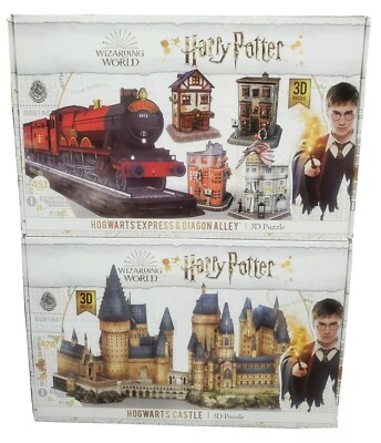 Harry Potter Hogwarts Castle Express Train Diagon Alley 3D Puzzles  714832200209|