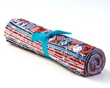 34 Piece American Patriotic  Layer Cake 10" squares 100% cotton fabric quilt