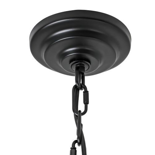 Wagon Wheel Chandelier , Industrial Vintage Round Metal Pendant Light Fixtures - Picture 8 of 28