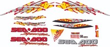  SEADOO SPEEDSTER 1996 GRAPHICS /DECAL / Sticker KIT Grey, Red ,Yellow