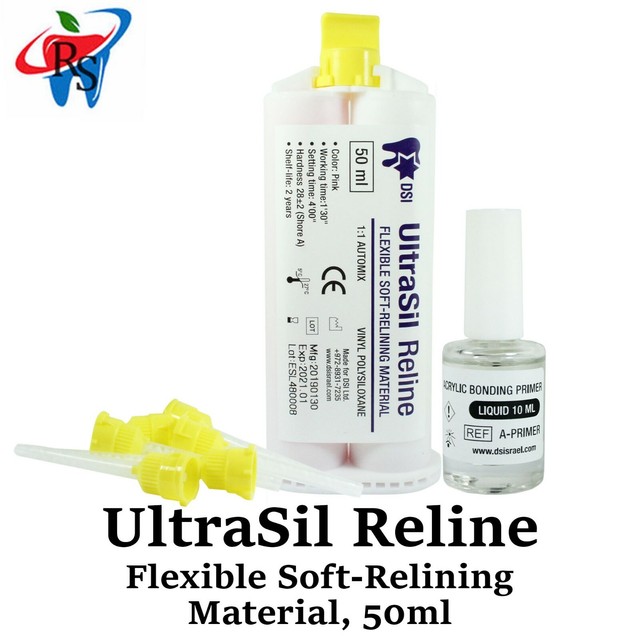 Dental UltraSil Flexible Soft Reline VPS Relining Material Denture
