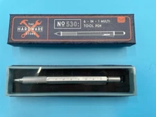 THE HARDWARE STORE #530 6 IN 1 MULTI TOOL PEN LEVEL RULER STYLUS SCREWDRIVER