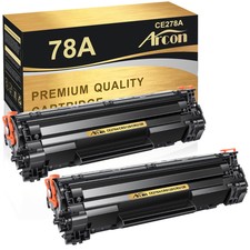 2PK CE278A 78A Black Toner For HP LaserJet Pro P1566 M1536DNF MFP P1606 P1560