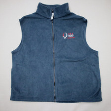 USA Olympics Beijing 2008 Official Vest Size XL Fleece Made in USA