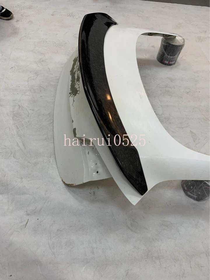 Alerón trasero de fibra de carbono forjado estilo V para Tesla modelo 3 17-21 Foto 3 de 4