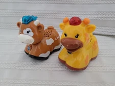VTech Go Go Smart Animals Lot of 2 - Cow Giraffe