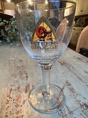 STEEN BRUGGE Belgium Abbaye ~ 0.25 cl Stemmed Belgian Beer Glass