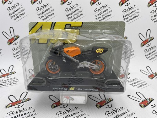 Die Cast "Honda NSR 500 1st Test Honda Jerez 1999" Valentino Rossi Scale 1/18