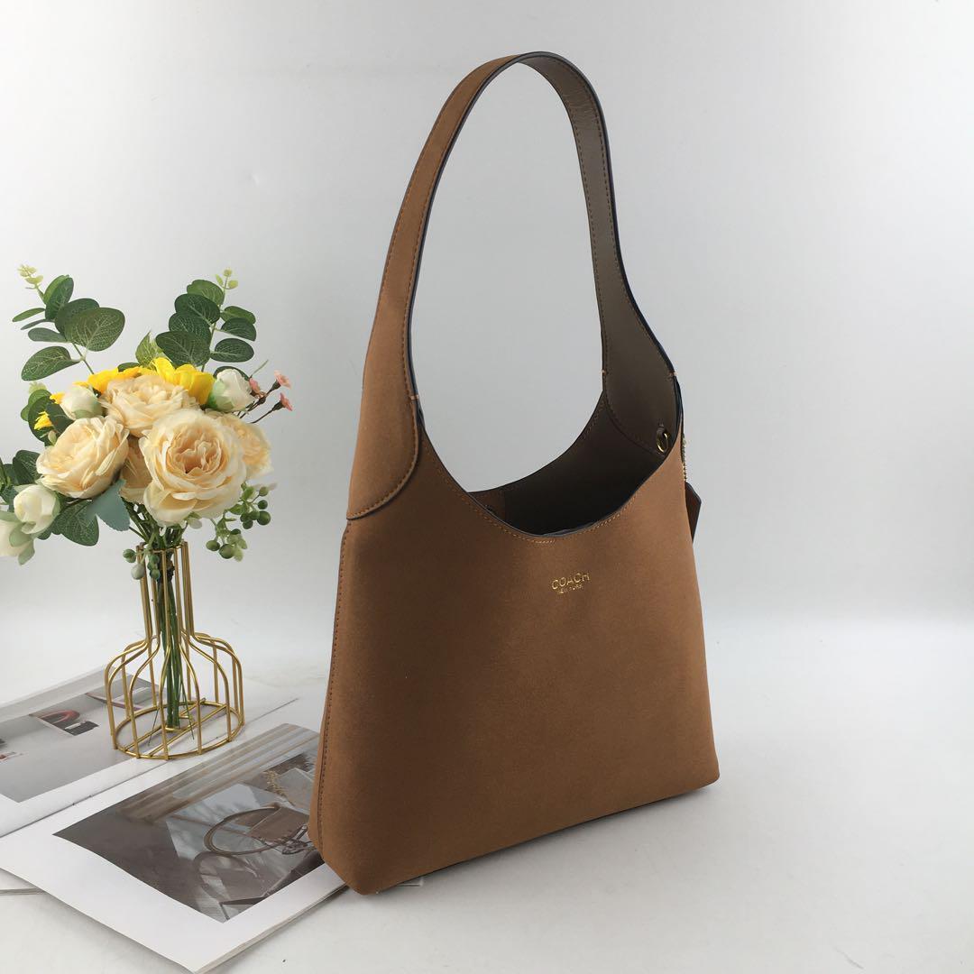 COACH Brooklyn Shoulder Bag 28 suede CW637 Siena Outlet New #GBJ COACH Brooklyn Shoulder Bag 28 suede CW637 Siena Outlet New #GBJ