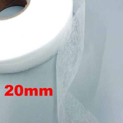 8m - 16m Wonder Web Iron On Hemming Tape Roll Clothes Sewing Turn Up Hem UK - Foto 3