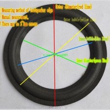 8"inch Speaker Rubber Edge Surround HiFi Home Audio Repair Ripple Punching
