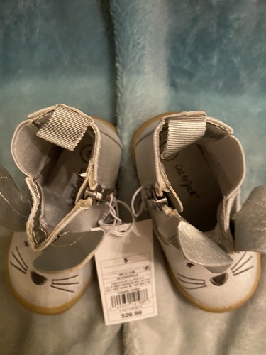 Cat & Jack Niño Pequeño Estella Conejito Metálico Botines con Brillo - Talla 5 Nuevo Con Etiquetas - Imagen 11 de 11