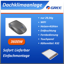 GREE 220-240V Inverter Dachklimaanlage 3600W Anthrazit f&uuml;r Wohnmobil mit WIFI